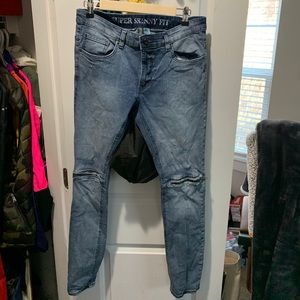 H&M Super-Skinny Jeans w/ Zippers